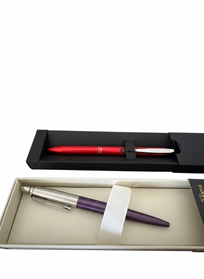 Kit De Bolígrafos Parker Jotter, Zebra Sarasa Grand Rosado Y Pilot Frixion y Hi Tecpoint