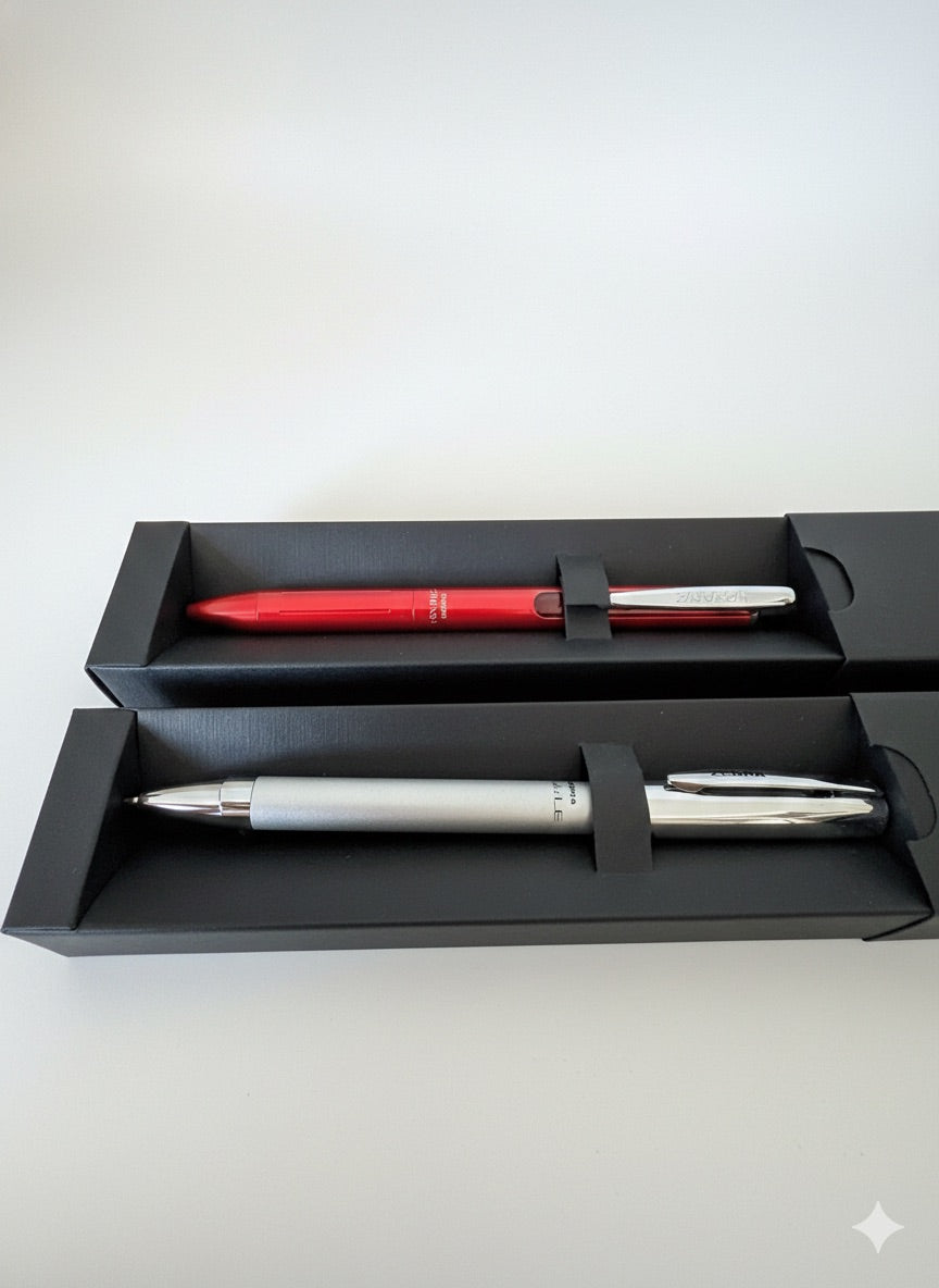 Set De Bolígrafos Zebra Sarasa y Zebra Kizoku más Destacadores Monami y Portamina Zebra