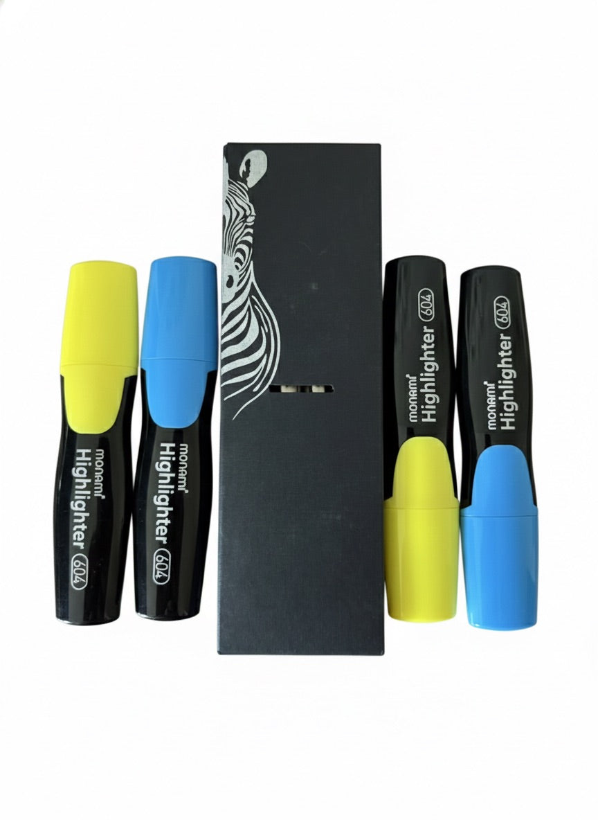 Pack Bolígrafo Y Portamina Zebra + Destacadores Monami