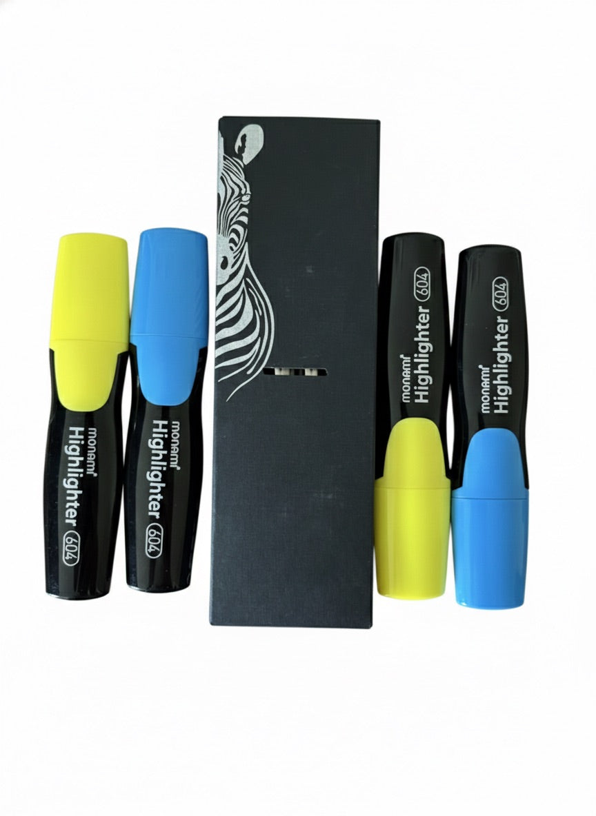 Pack Bolígrafo Y Portamina Zebra + Destacadores Monami